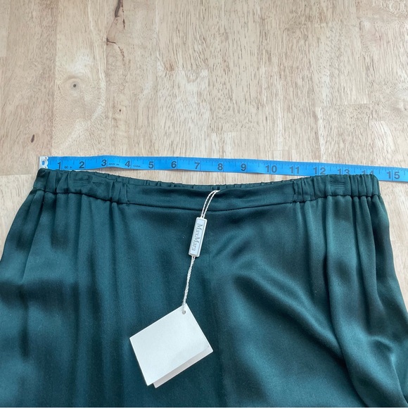 Max Mara Designer Forest Green SILK Slacks! NEW! Size 8 - Picture 11 of 15